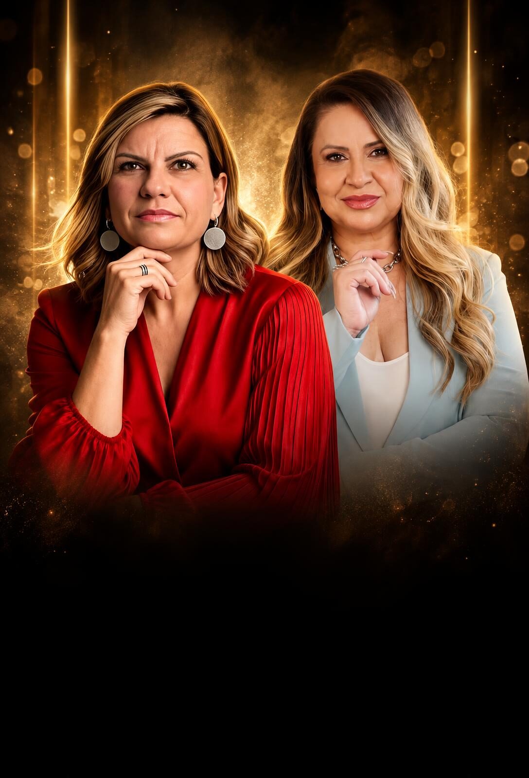 Fabi e Andreia Arce, anfitriãs da Sala Secreta